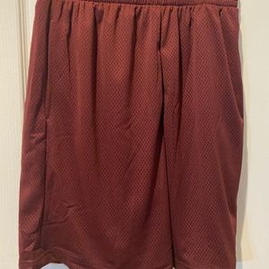 MAROON GYM ATHLETIC BASKETBALL SHORTS
